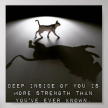 Motivatie poster over kracht