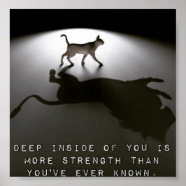 Motivatie poster over kracht