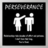 MOTIVATIE POSTER ~ PERSEVERING (Voorkant)