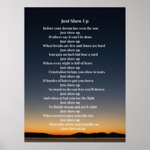 Motivatie Poster poëzie voor ondernemers