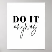 Motivatie Poster prijsopgave | Doe het toch (Voorkant)