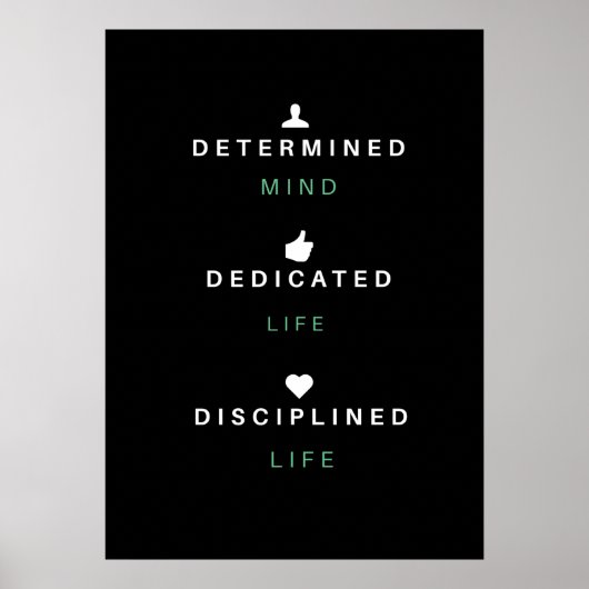 Motivatie Poster prijsopgave | Wall Art (Voorkant)