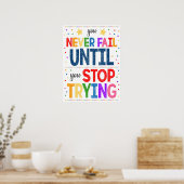 Motivatie Poster regenboogklaslokaal (Keuken)