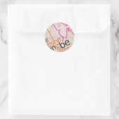 Motivatie Poster Ronde Sticker (Tas)