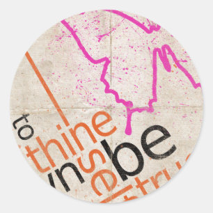 Motivatie Poster Ronde Sticker