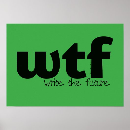 Motivatie Poster - schrijf de toekomst (Voorkant)