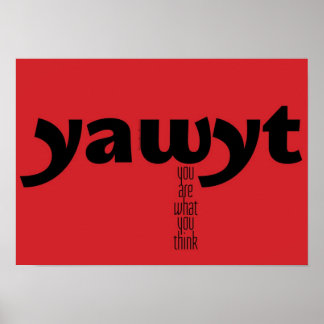 Motivatie Poster - U bent wat u denkt