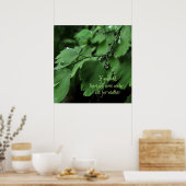 Motivatie Poster van Fern en Raindrops (Keuken)