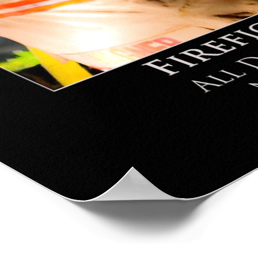 Motivatie Poster voor brandweerlieden (Hoek)