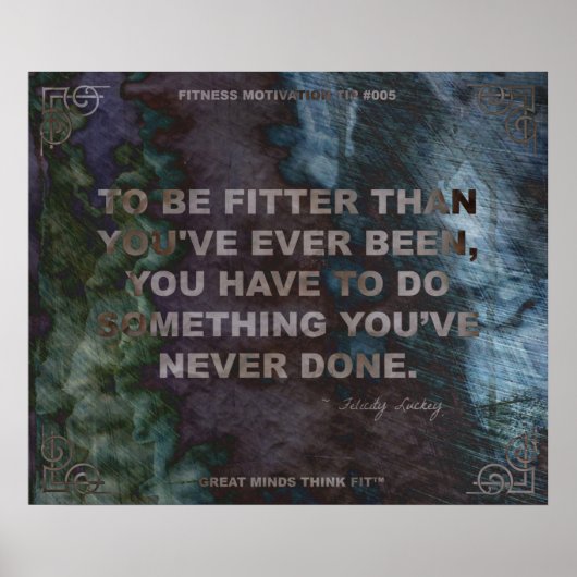 Motivatie Poster voor Fitness Quote #005 (Voorkant)