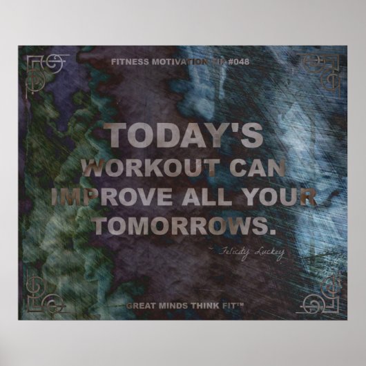 Motivatie Poster voor Fitness Quote #048 (Voorkant)