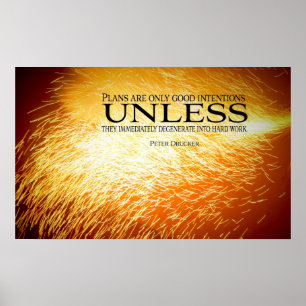 Motivatie Poster voor hard werken afdrukken