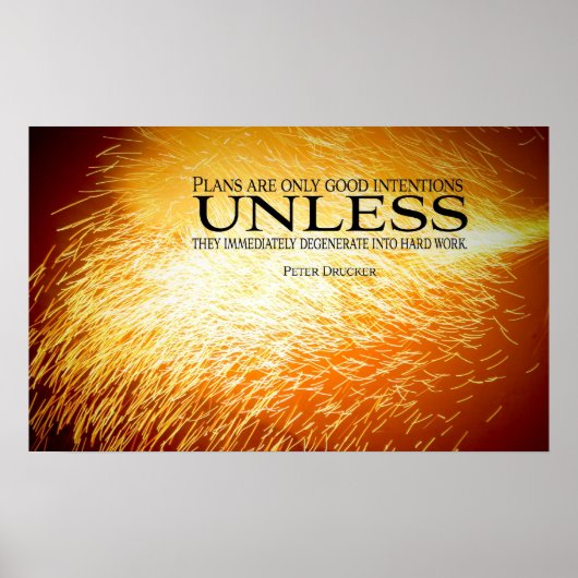 Motivatie Poster voor hard werken afdrukken (Voorkant)