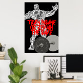 Motivatie Poster voor het wegen tegen stuurhutten (Thuiskantoor)