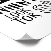 Motivatie Poster voor levensquote geeft nooit op (Hoek)