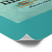 motivatie poster voor prijsopgave op blauwgroen bl (Hoek)