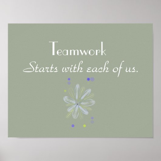 Motivatie Poster voor teamwerk (Voorkant)