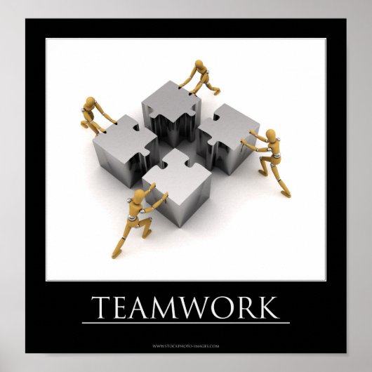 Motivatie Poster voor teamwerk (Voorkant)