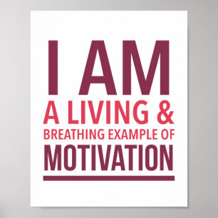 Motivatie Poster voor typografie
