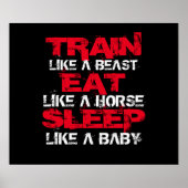 Motivatie Poster voor workout (Voorkant)