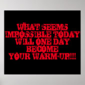 Motivatie Poster voor workout (Voorkant)