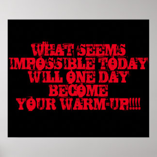 Motivatie Poster voor workout