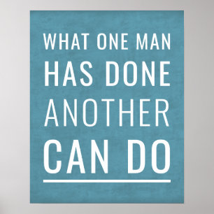 Motivatie Poster Wat een man heeft gedaan