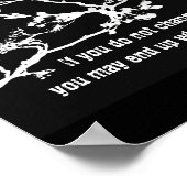 motivatie,  poster zwart-wit (Hoek)