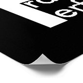 motivatie poster zwart-wit, modern vet (Hoek)