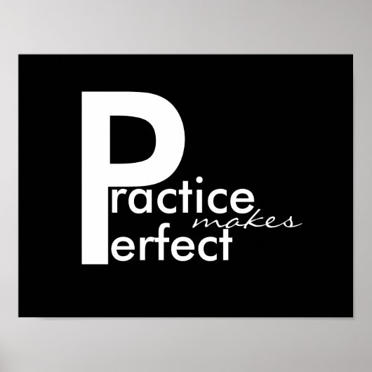 motivatie poster zwart-wit, modern vet (Voorkant)