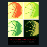 Motivatie prestatie Basketball Sport Pop Art Poster<br><div class="desc">Ik hou van dit spel. Populaire sport - Basketball Game Ball Afbeelding.</div>