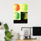 Motivatie prestatie Basketball Sport Pop Art Poster (Thuiskantoor)