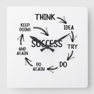 Motivatie prijsaanduiding mentordocenten vierkante klok