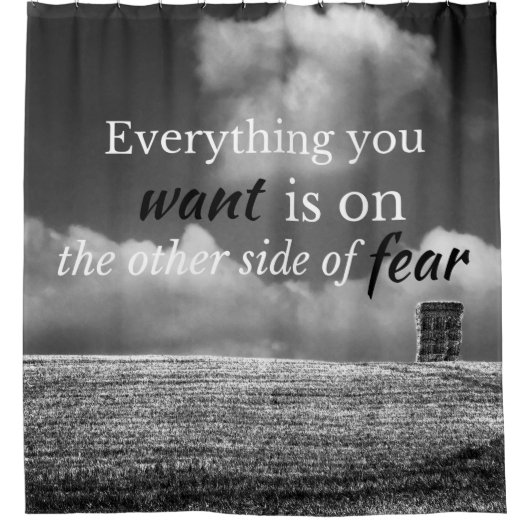 Motivatie prijsopgave: alles wat je wilt is op... douchegordijn (Voorkant)