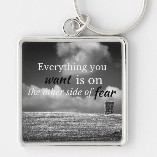 Motivatie prijsopgave: alles wat je wilt is op... sleutelhanger (Voorkant)