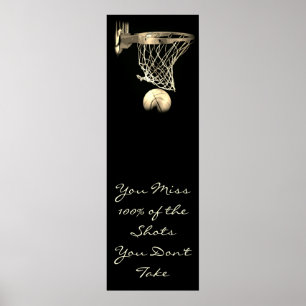 Motivatie prijsopgave Basketball Deuren Vintage Se Poster