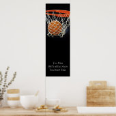 Motivatie prijsopgave Basketball door Poster van B (Keuken)