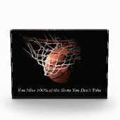 Motivatie prijsopgave Basketball Fotoblokken (Voorkant)