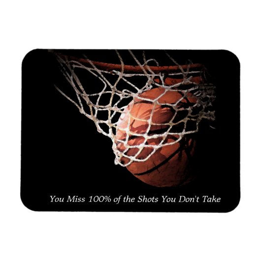 Motivatie prijsopgave Basketball Magneet (Horizontaal)