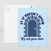 Motivatie prijsopgave: blijf positief, niet uw deu briefkaart (Voorkant / Achterkant)