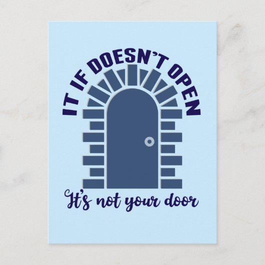 Motivatie prijsopgave: blijf positief, niet uw deu briefkaart (Voorkant)