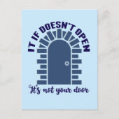 Motivatie prijsopgave: blijf positief, niet uw deu briefkaart (Voorkant)