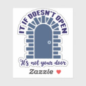 Motivatie prijsopgave: blijf positief, niet uw deu sticker (Vel)