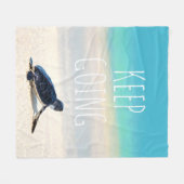 Motivatie prijsopgave blijft doorlopen fleece deken (Voorkant (Horizontaal))