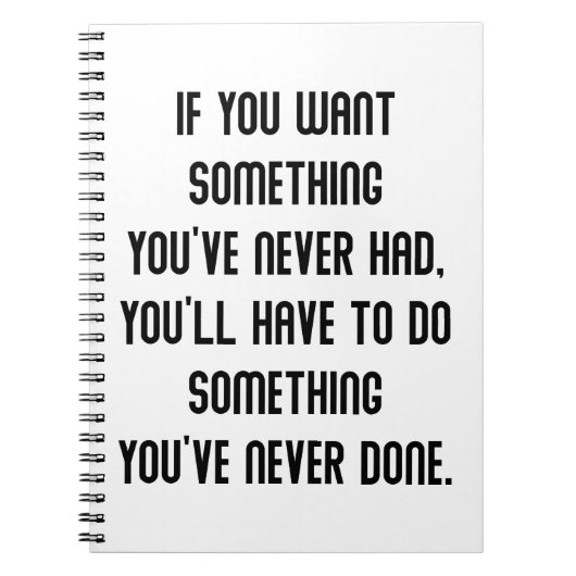 Motivatie prijsopgave: eenvoudige minimalist Dave  Notitieboek (Voorkant)