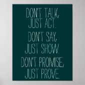 Motivatie prijsopgave enkel bewijs poster (Voorkant)