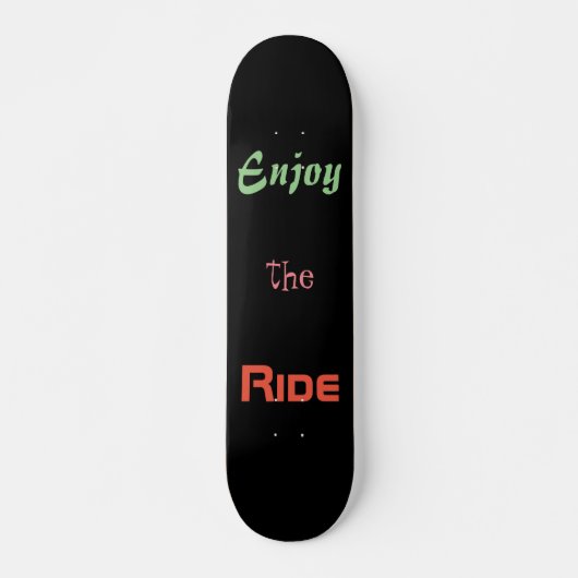 Motivatie prijsopgave geniet van de Ride Black Persoonlijk Skateboard (Voorkant)