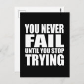 Motivatie prijsopgave geslaagd briefkaart (Voorkant / Achterkant)