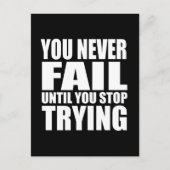 Motivatie prijsopgave geslaagd briefkaart (Voorkant)