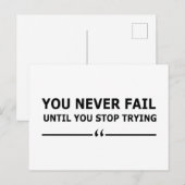 Motivatie prijsopgave geslaagd feestdagenkaart (Voorkant / Achterkant)